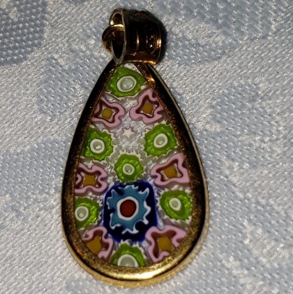 Jewelry - Sterling Silver Glass Pendant